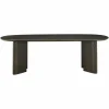Ovale Eettafel Durban 250 x 100 cm met verstelbare poten Eiken - Bruin - Loft24.nl
