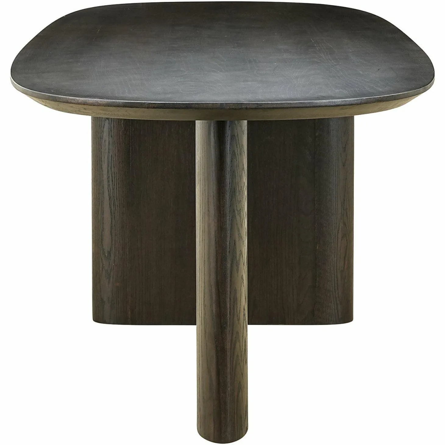 Ovale Eettafel Durban 250 x 100 cm met verstelbare poten Eiken - Bruin - Loft24.nl