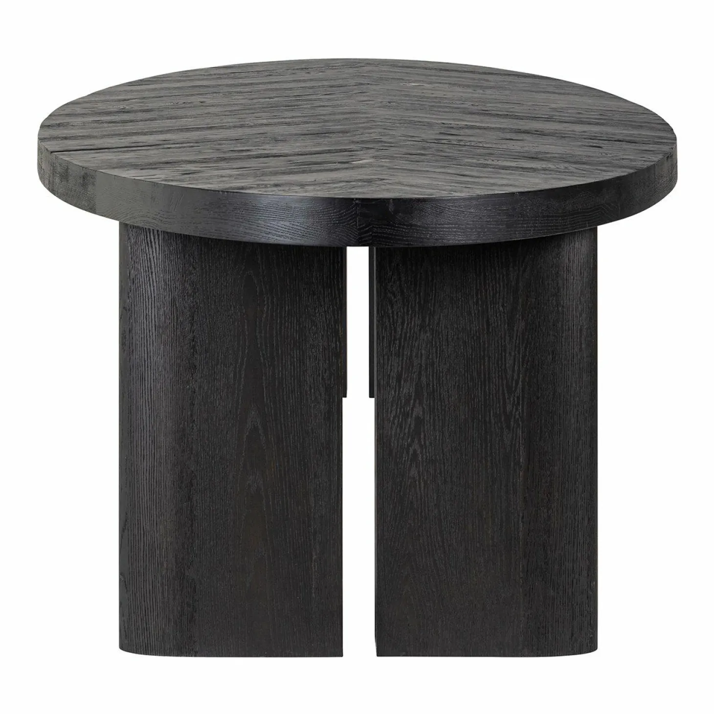 Ovale Eettafel eiken Lilly 330 x 120 cm - Zwart - Loft24.nl