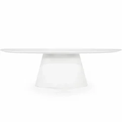 Ovale Eettafel Elin 250 x 110 cm - Wit - Loft24.nl
