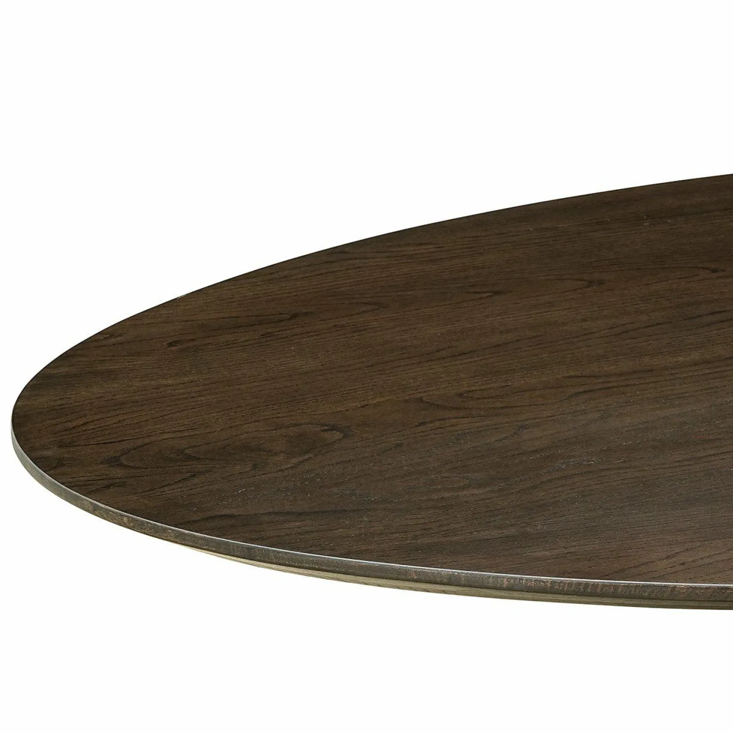 Ovale Eettafel Gordon Eiken 300 x 110 cm - Bruin - Loft24.nl