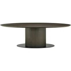 Ovale Eettafel Gordon Eiken 240 x 110 cm - Bruin - Loft24.nl