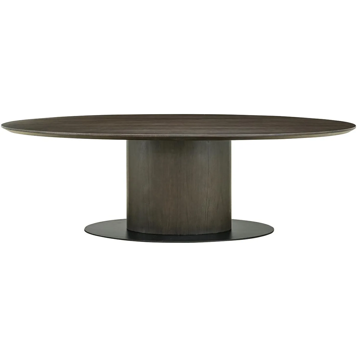Ovale Eettafel Gordon Eiken 240 x 110 cm - Bruin - Loft24.nl