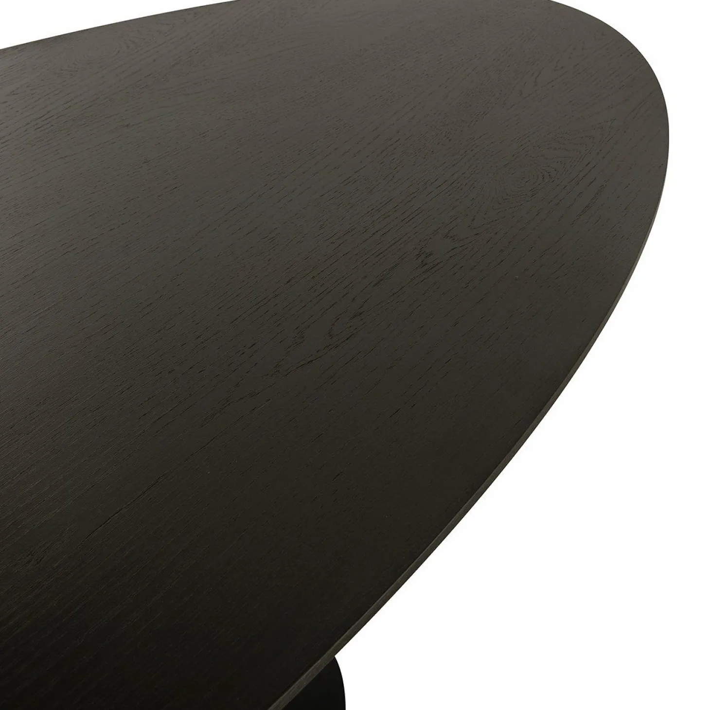 Ovale Eettafel Gordon Eiken 210 x 105 cm - Dark Coffee - Loft24.nl