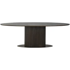 Ovale Eettafel Luxor 300 x 120 cm - Bruin - Loft24.nl