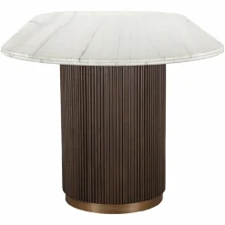 Ovale Eettafel Mayfield Marmer 250 x 100 cm - Bruin - Loft24.nl