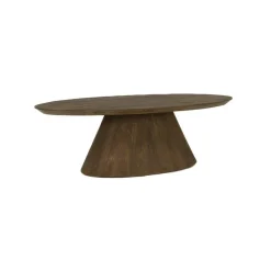 Ovale Salontafel Premana Mangohout 135 x 75cm - Bruin - Loft24.nl