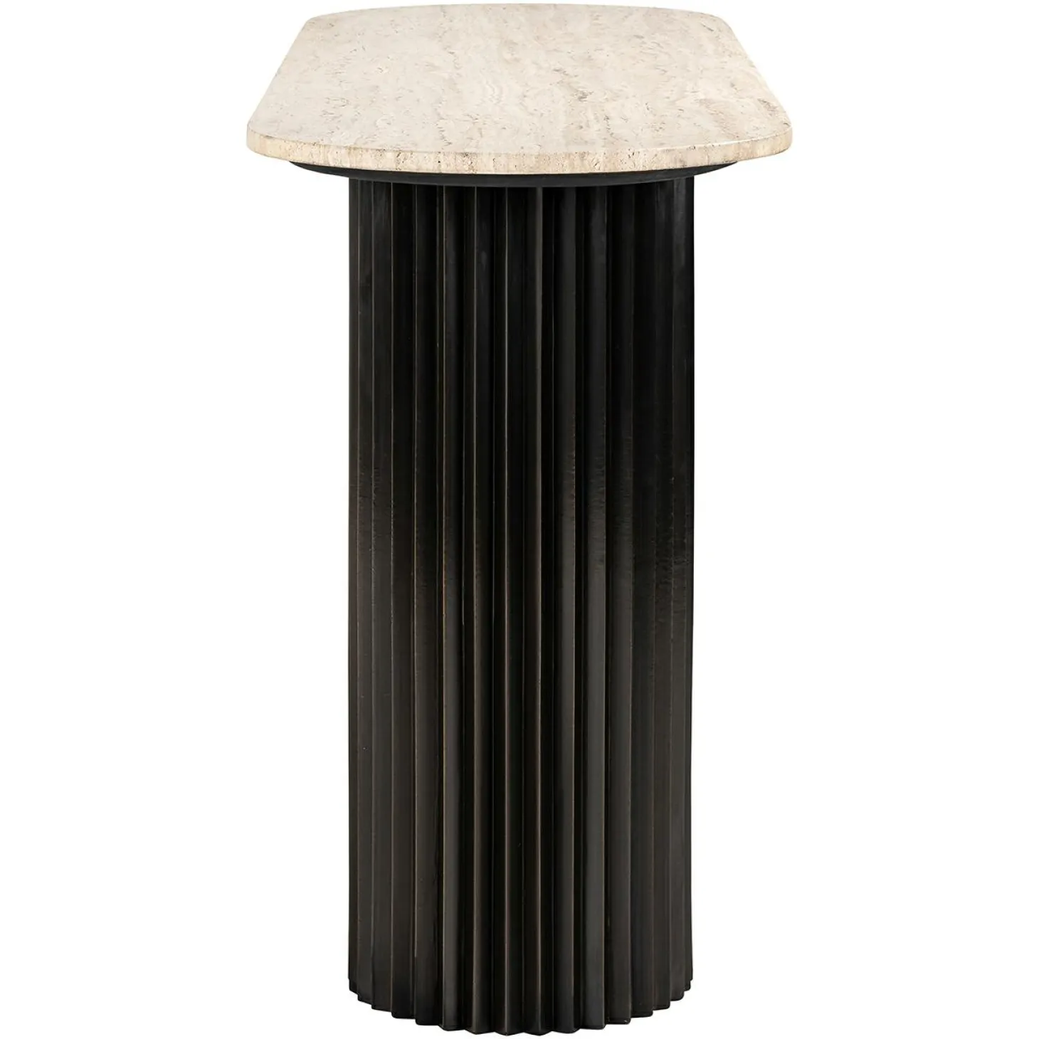 Ovale Sidetable Hampton 150 cm - Bruin - Loft24.nl