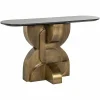 Ovale Sidetable Maddox Marmer - 130 cm - Loft24.nl