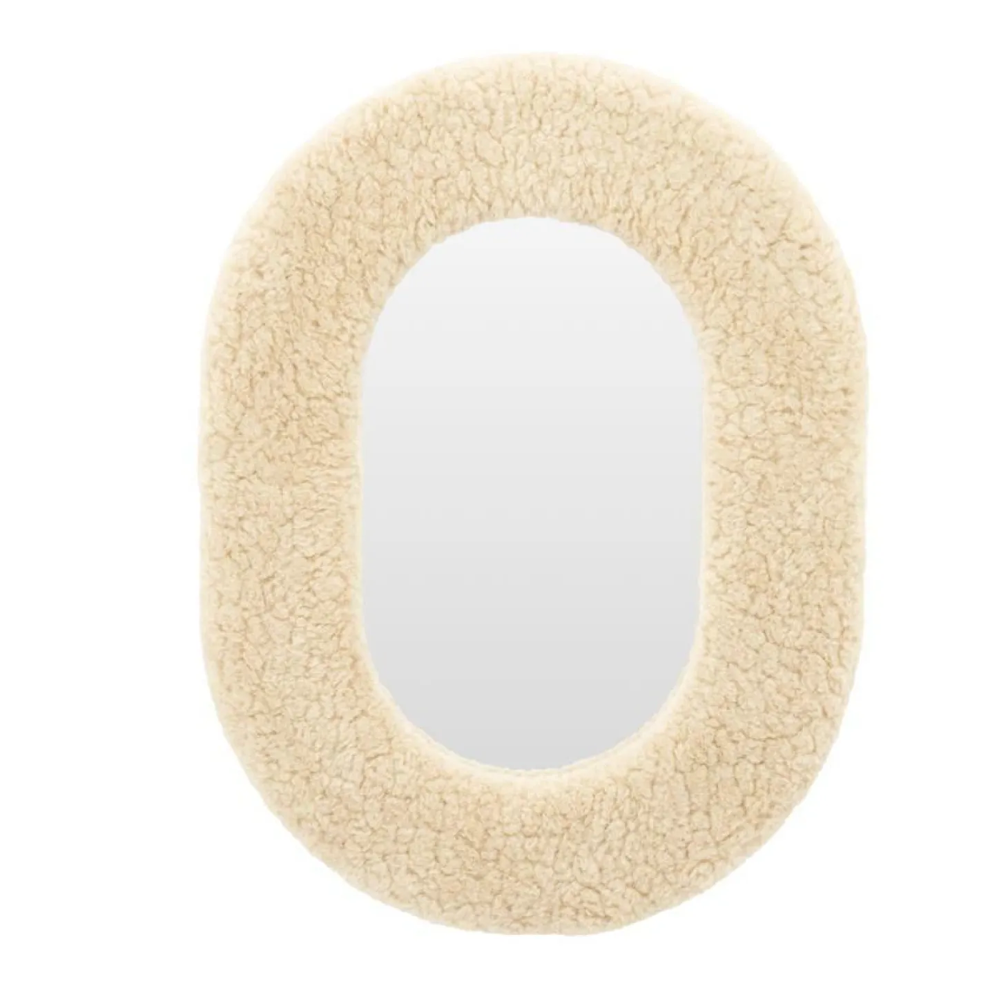 Ovale Spiegel Kiss 66 x 49cm - Beige - Loft24.nl