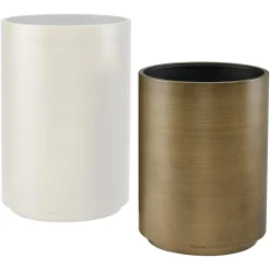 Plantenbak Dira 45cm (Geborsteld Goud) - Loft24.nl