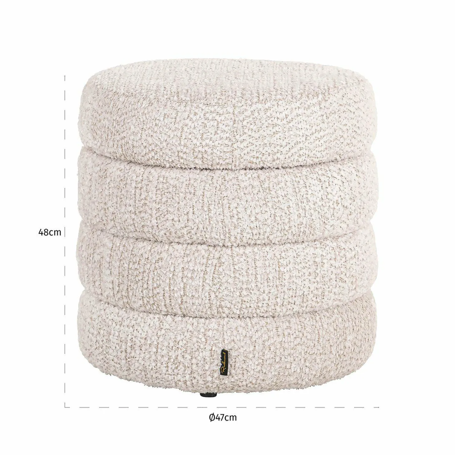 Poef Adele lovely cream (Be Lovely 11 Cream) - Loft24.nl