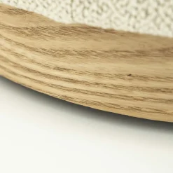 Poef Avah Bouclé 41cm - Beige - Loft24.nl