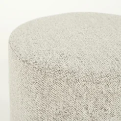 Poef Avah Bouclé 41cm - Taupe - Loft24.nl