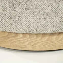 Poef Avah Bouclé 41cm - Taupe - Loft24.nl