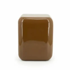 Poef/ Bijzettafel Dixon 34 x 34 cm - Mosterd - Loft24.nl