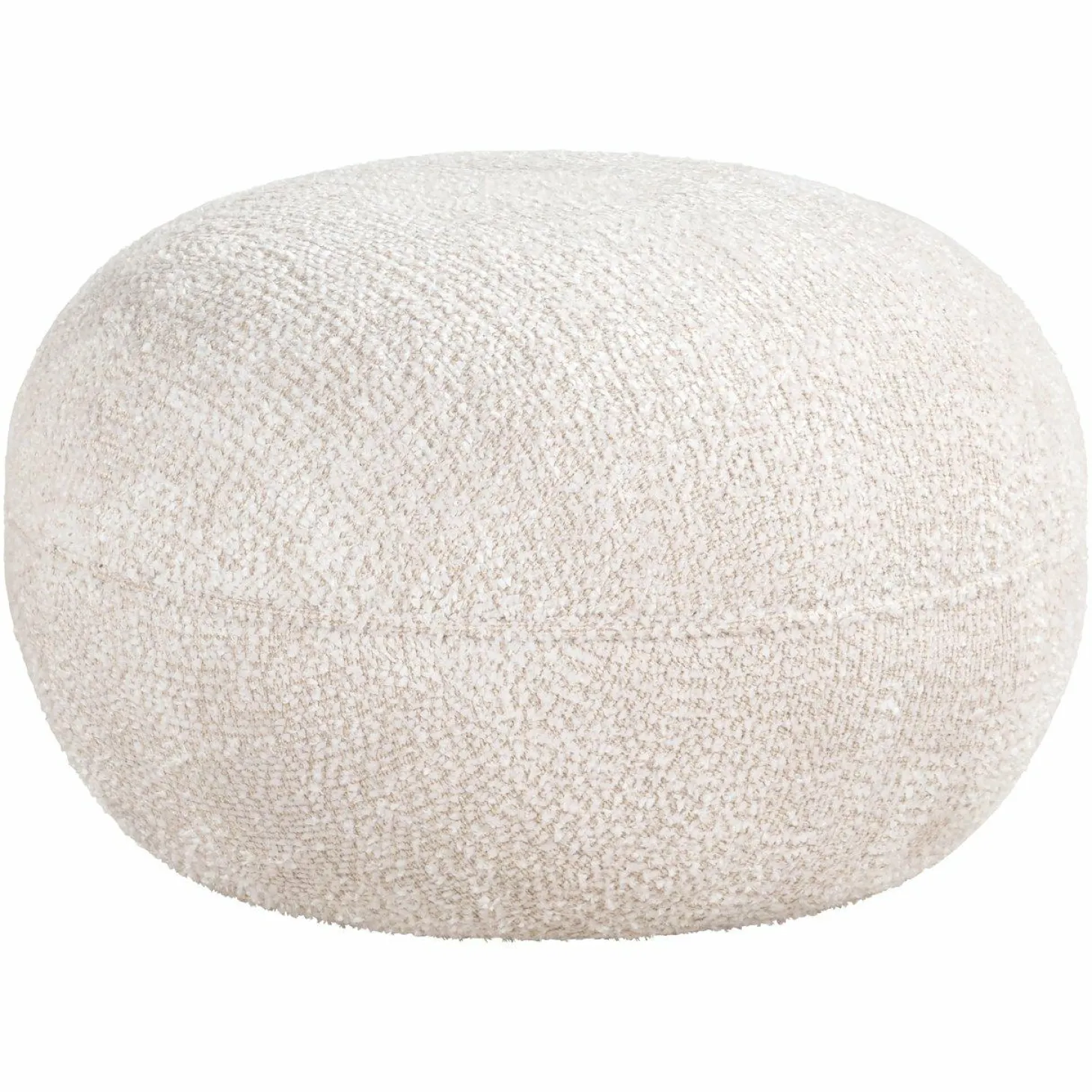 Poef Jace Chenille - Creme - Loft24.nl