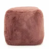 Poef Mosa 45 x 45 cm - Burgundy - Loft24.nl