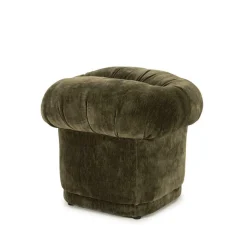 Poef Nook Chenille - Groen - Loft24.nl