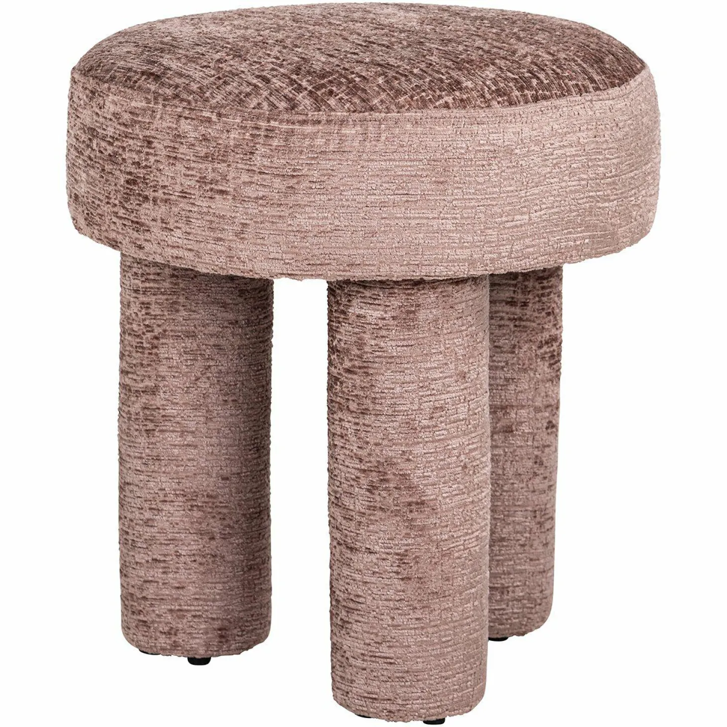 Poef Pommery Chenille - Roze - Loft24.nl
