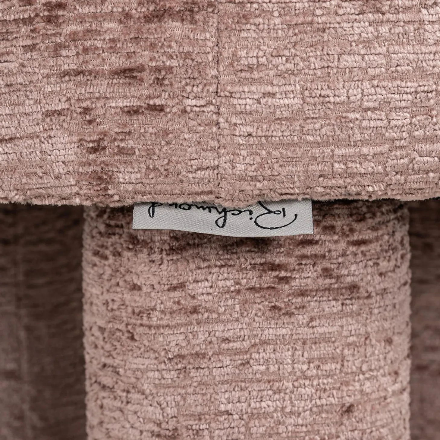 Poef Pommery Chenille - Roze - Loft24.nl