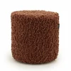 Poef Vista Grof Bouclé 40 x 40 cm - Terracotta - Loft24.nl
