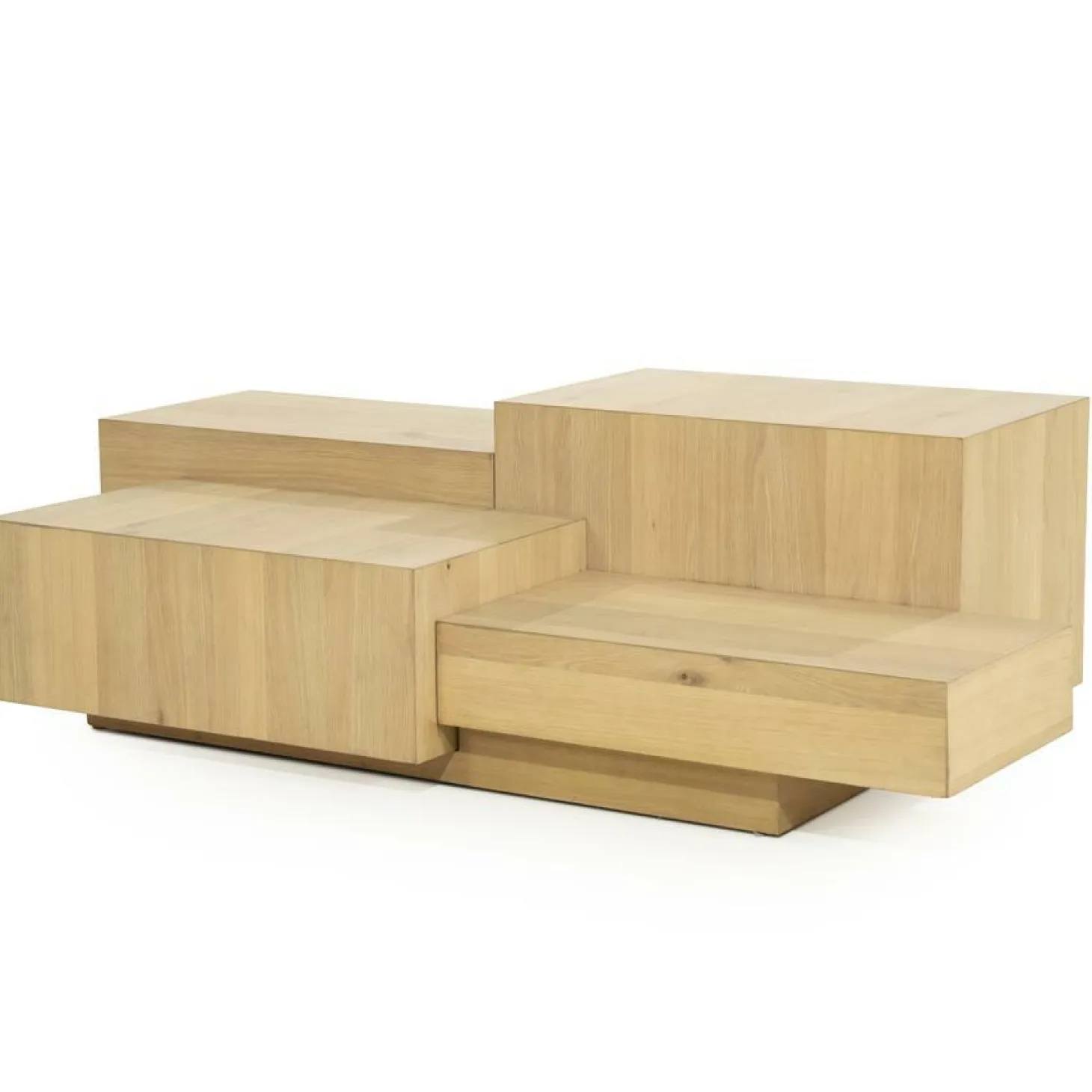 Rechte Salontafel Quinten - naturel 140 x 75 cm - Loft24.nl