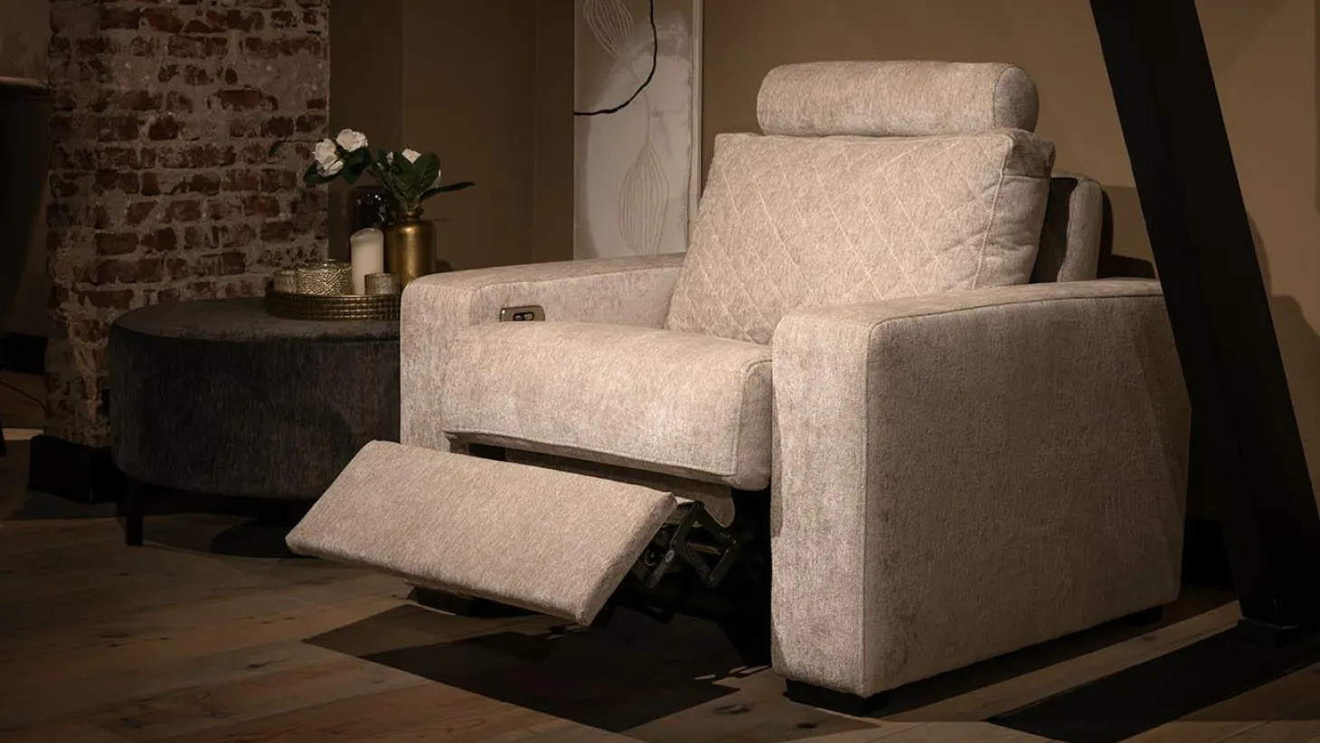 Relaxfauteuil Auxerre Armleuning Large - zelf samenstellen - Loft24.nl