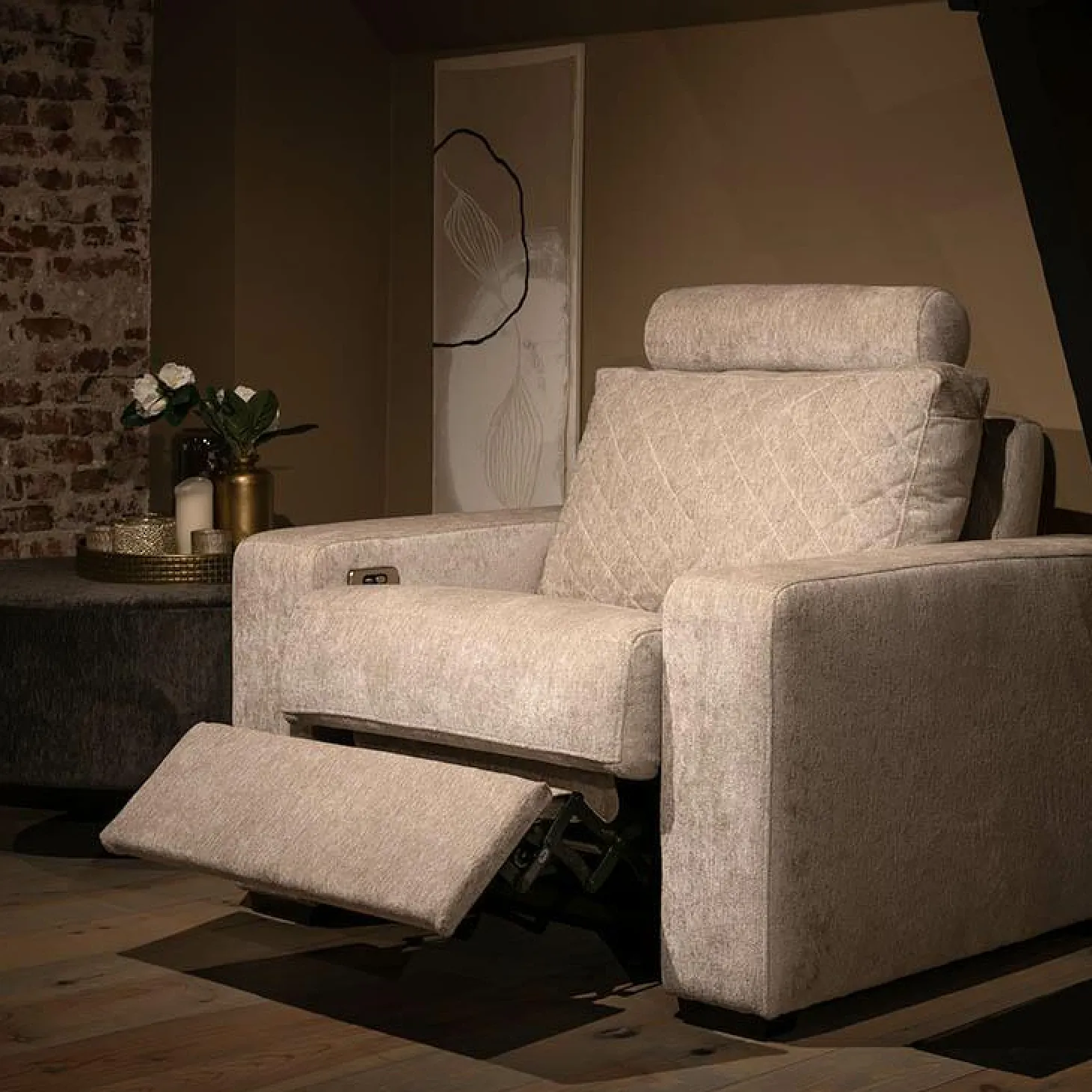 Relaxfauteuil Auxerre Armleuning Large - zelf samenstellen - Loft24.nl