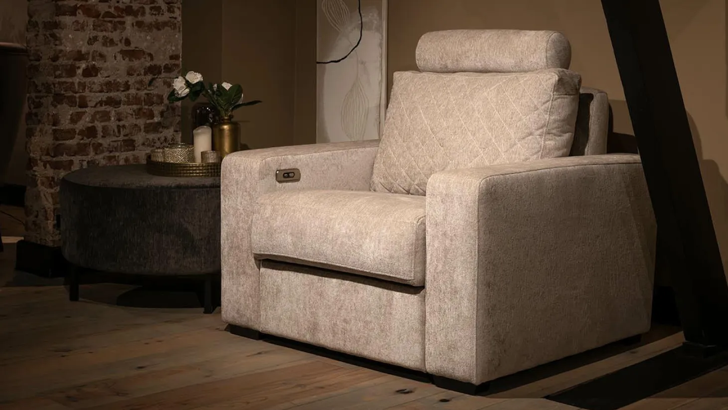 Relaxfauteuil Auxerre Armleuning Large - zelf samenstellen - Loft24.nl