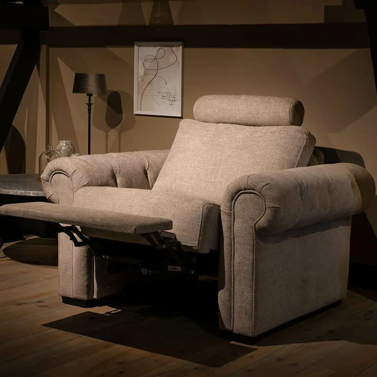 Relaxfauteuil Auxerre Armleuning Rond - zelf samenstellen - Loft24.nl