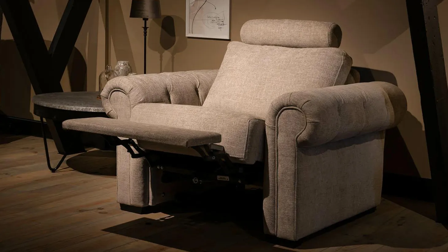 Relaxfauteuil Auxerre Armleuning Rond - zelf samenstellen - Loft24.nl