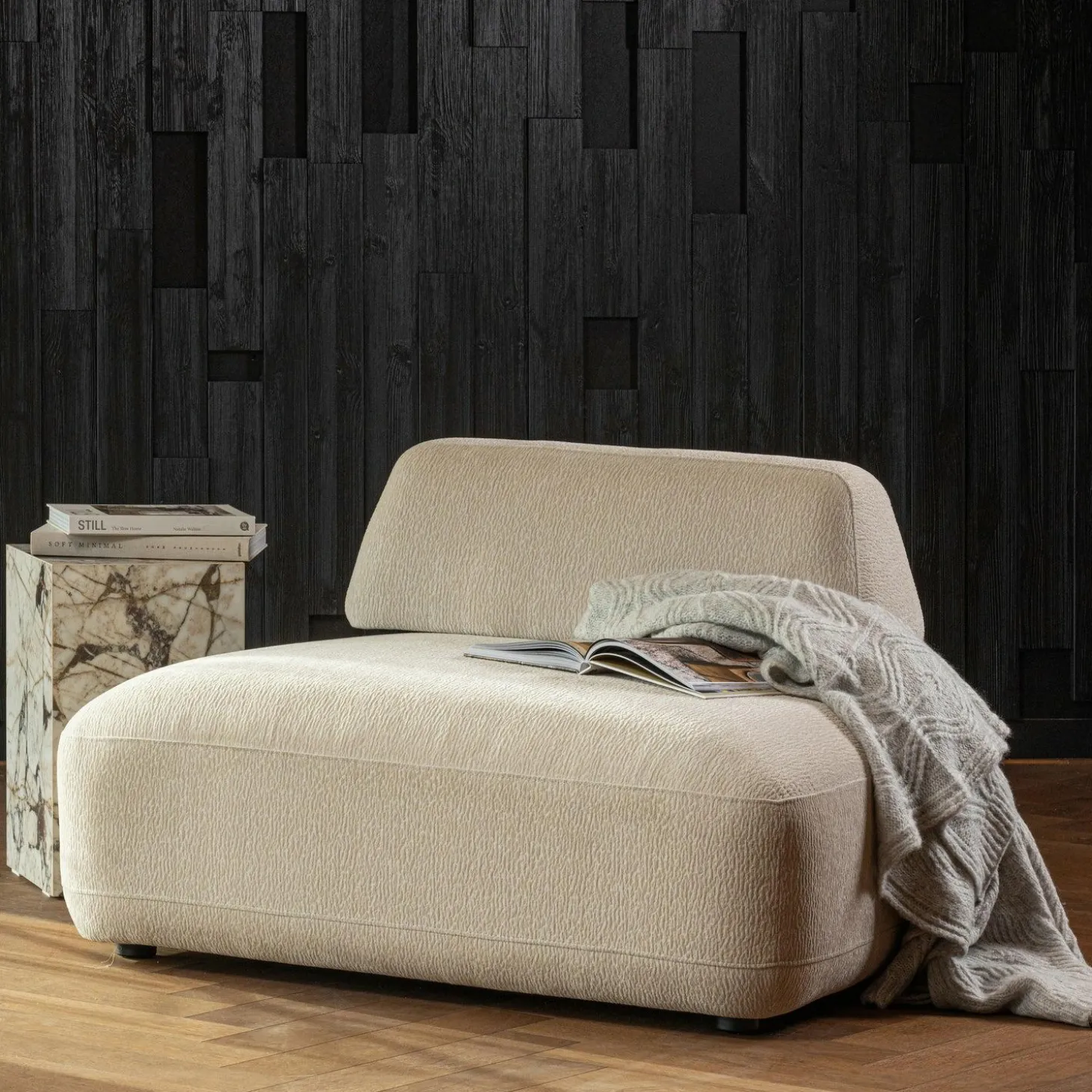 Relaxfauteuil Sterck Textuurstof - Zand - Loft24.nl