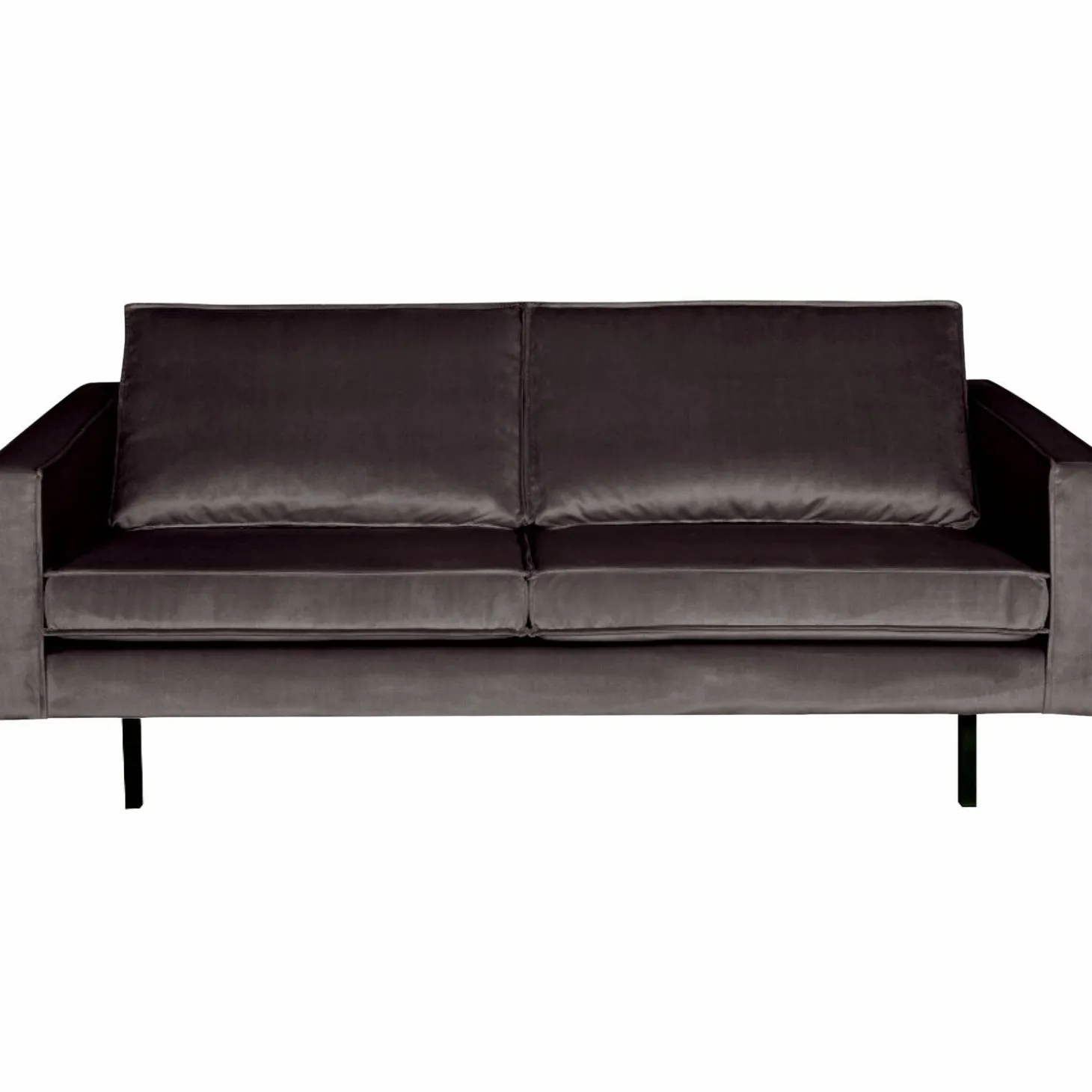Rodeo bank 2,5-zits velvet antraciet - Loft24.nl