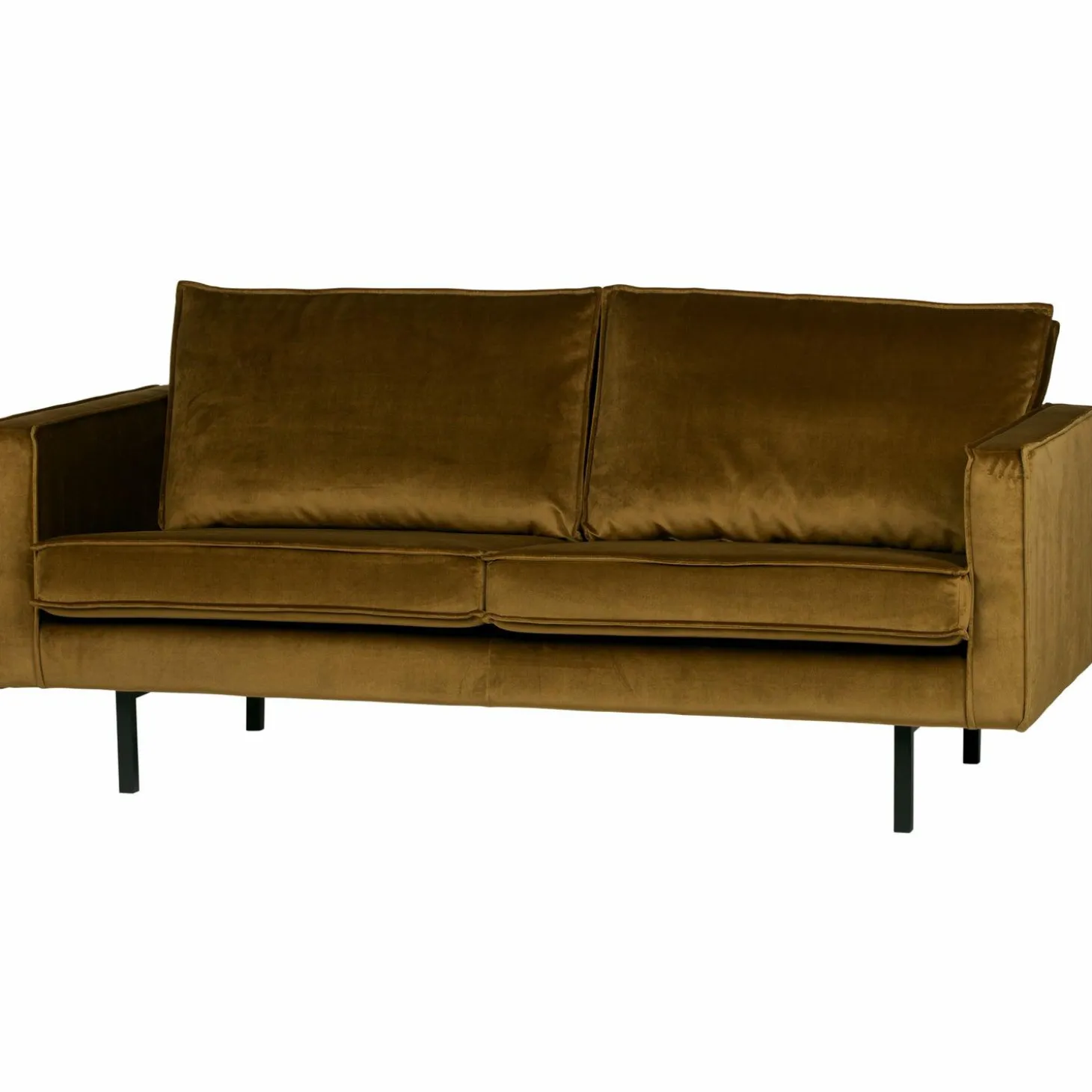 Rodeo bank 2,5-zits velvet honinggeel - Loft24.nl