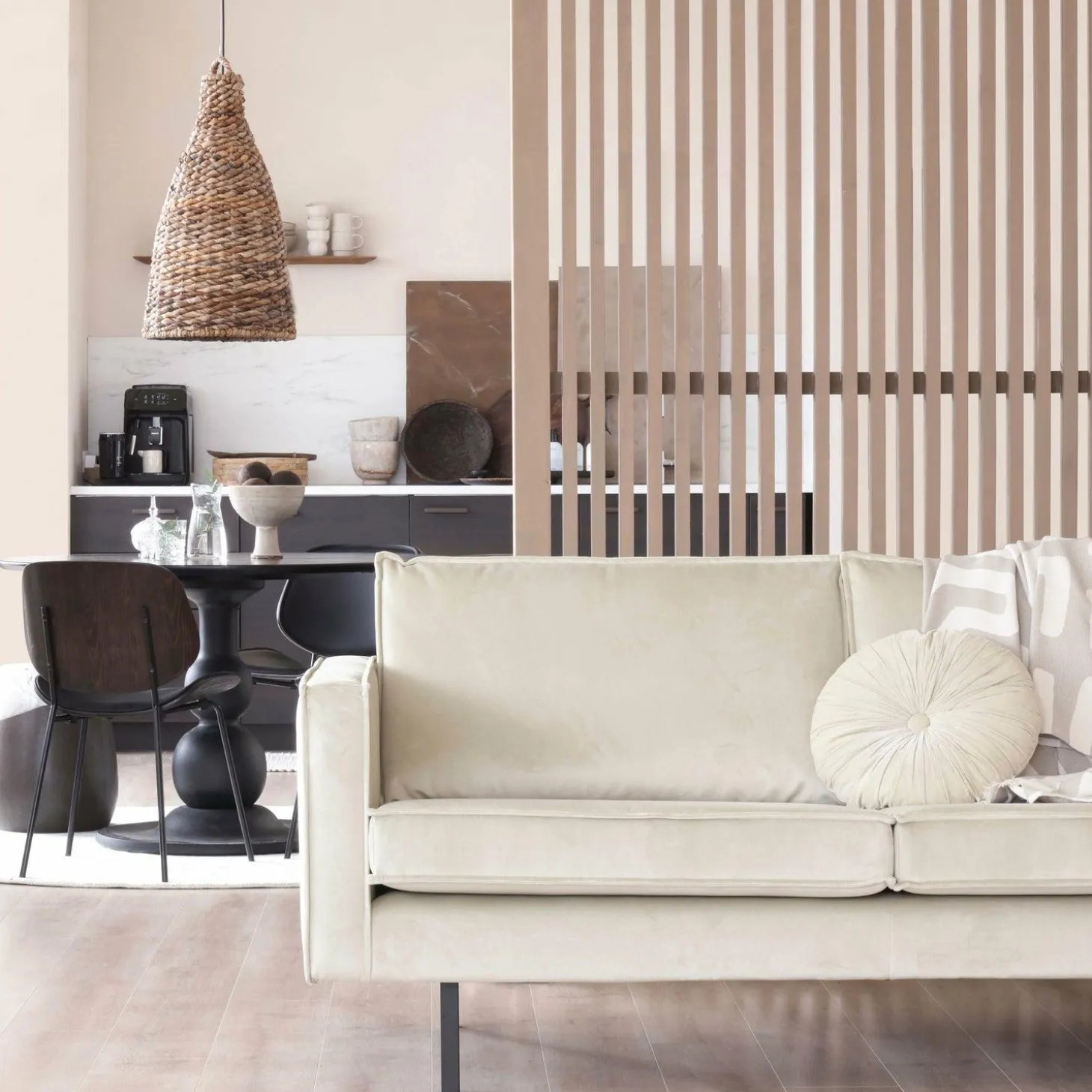 Rodeo bank 2,5-zits velvet pistache - Loft24.nl