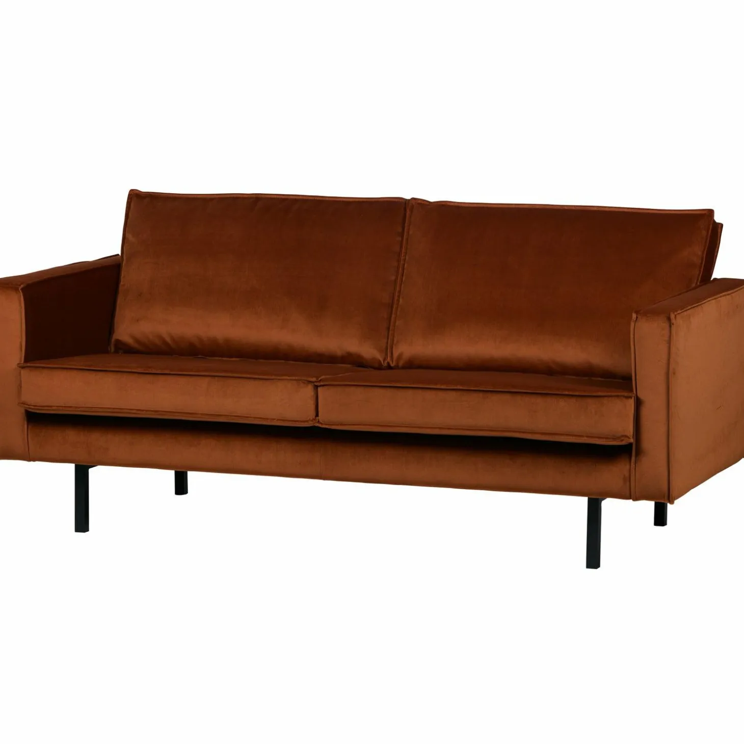 Rodeo bank 2,5-zits velvet roest - Loft24.nl