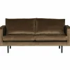 Rodeo bank 2,5-zits velvet taupe - Loft24.nl