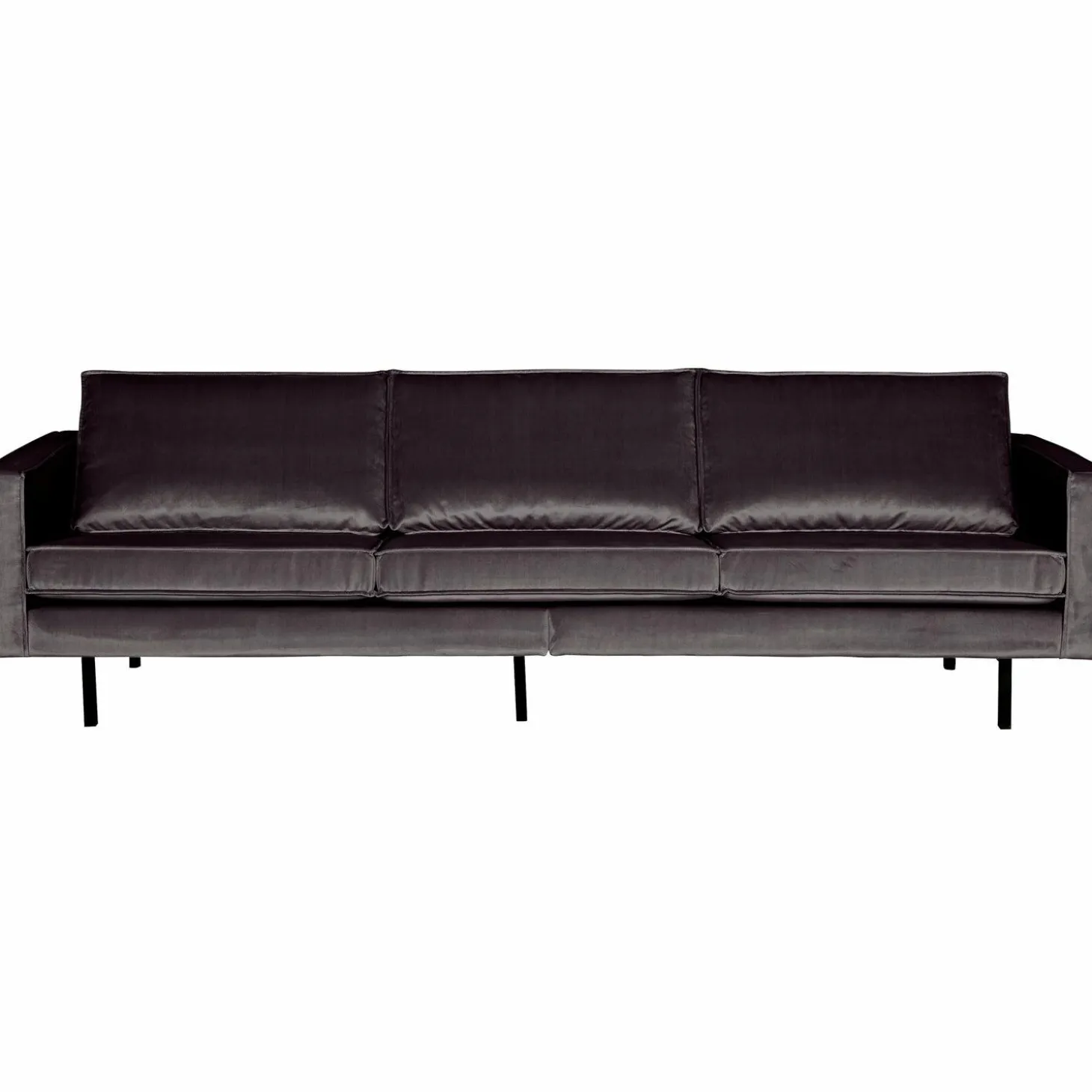 Rodeo classic bank 3-zits velvet antraciet - Loft24.nl