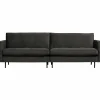 Rodeo classic bank 3-zits velvet antraciet - Loft24.nl
