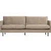 Rodeo classic bank 2,5-zits velvet khaki - Loft24.nl