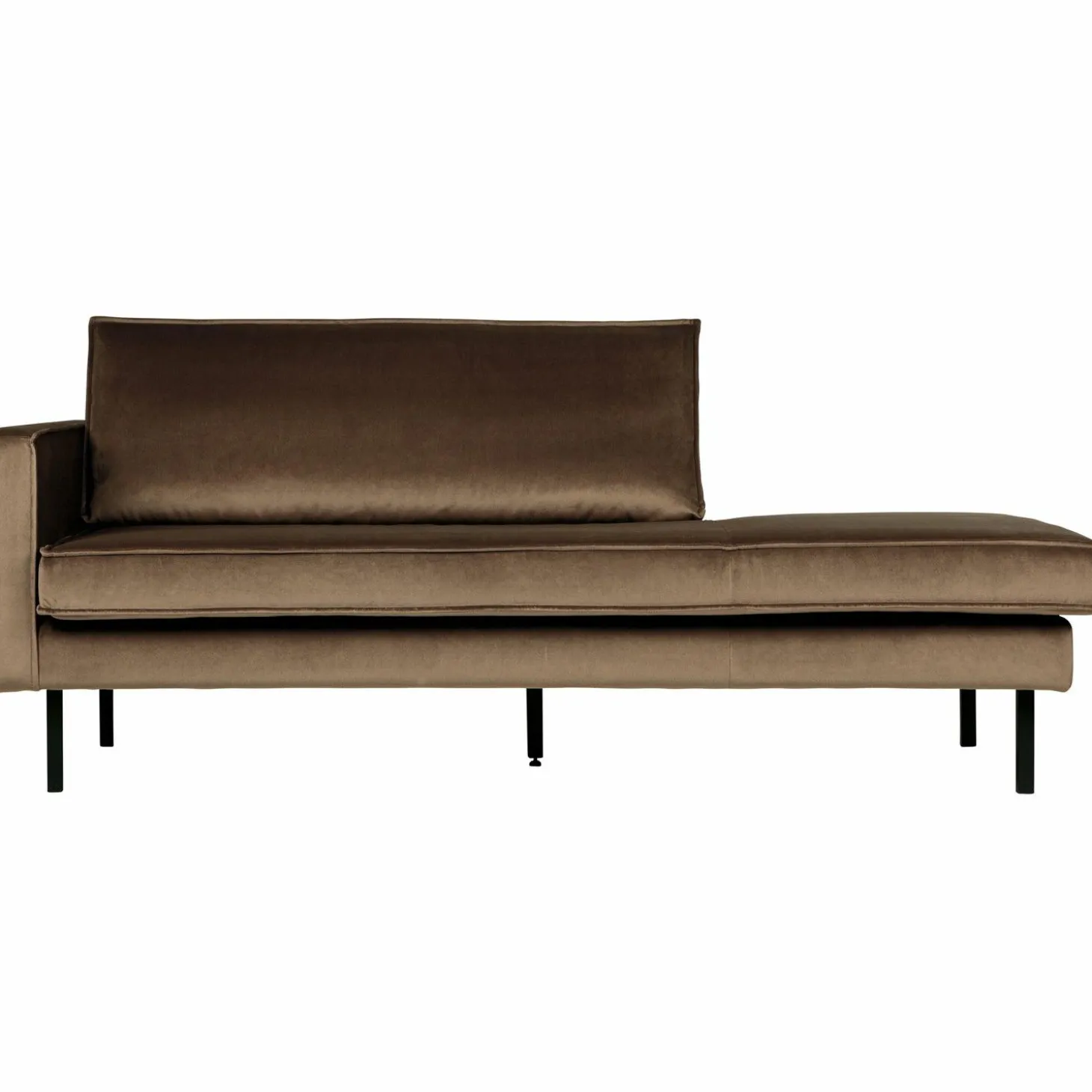 Rodeo daybed left velvet taupe - Loft24.nl