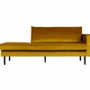 Rodeo daybed right velvet oker - Loft24.nl