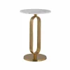 Ronde Bijzettafel Celine Marmer - Ø40 cm - Loft24.nl