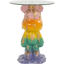Ronde Bijzettafel Ebba Glas - Ø48 cm - Loft24.nl