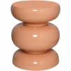 Ronde Bijzettafel Jari Ø35 cm - Oranje - Loft24.nl