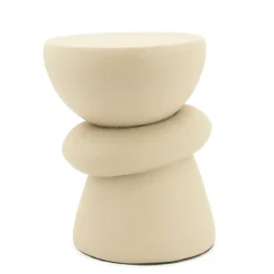 Ronde Bijzettafel Kerun 35cm - Beige - Loft24.nl