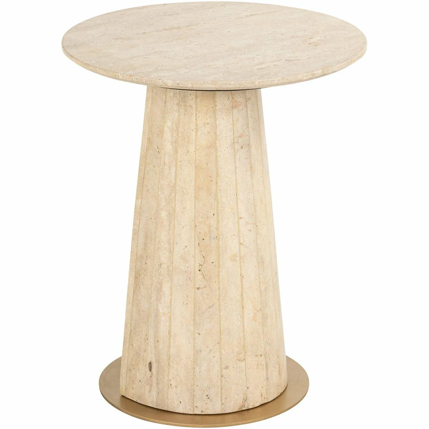 Ronde Bijzettafel Kibo Marmer Ø45 cm - Loft24.nl