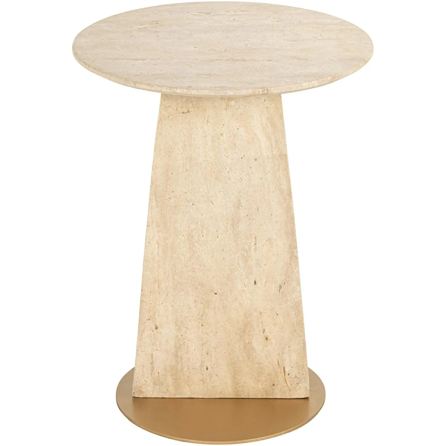 Ronde Bijzettafel Kibo Marmer Ø45 cm - Loft24.nl