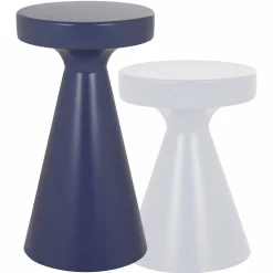Ronde Bijzettafel Kimble 53 cm hoog - Paars - Loft24.nl